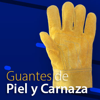 Guantes de piel y carnaza